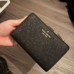 Kate Spade Sparkling Black Wallet